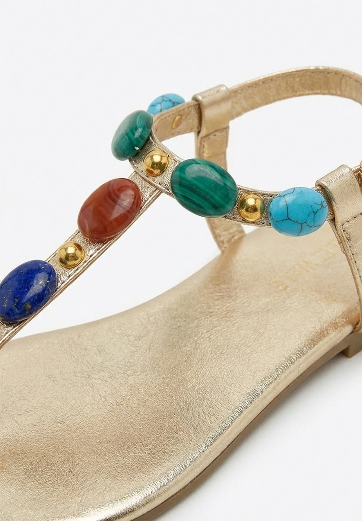 Gemstar Days Gold Embellished Sandals