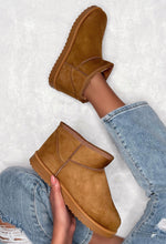 Keeping You Warm Tan Faux Fur Lined Faux Suede Boots