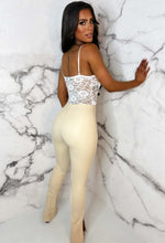 Power Move White Sheer Lace Bodysuit