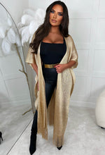 Fully In Charge Gold Tassel Kimono