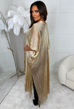Fully In Charge Gold Tassel Kimono