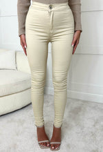 Authentic Chic Beige Stretch Skinny Plain Front Jeans