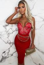 Forever Flawless Red Lace Bodysuit