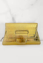To Be Seen Gold Clutch Bag
