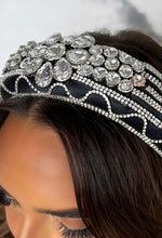 She's My Queen Black Diamond Embellished Padded Headband