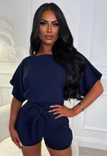 Navy Belted Playsuit