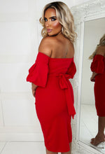 Bardot Red Midi Dress
