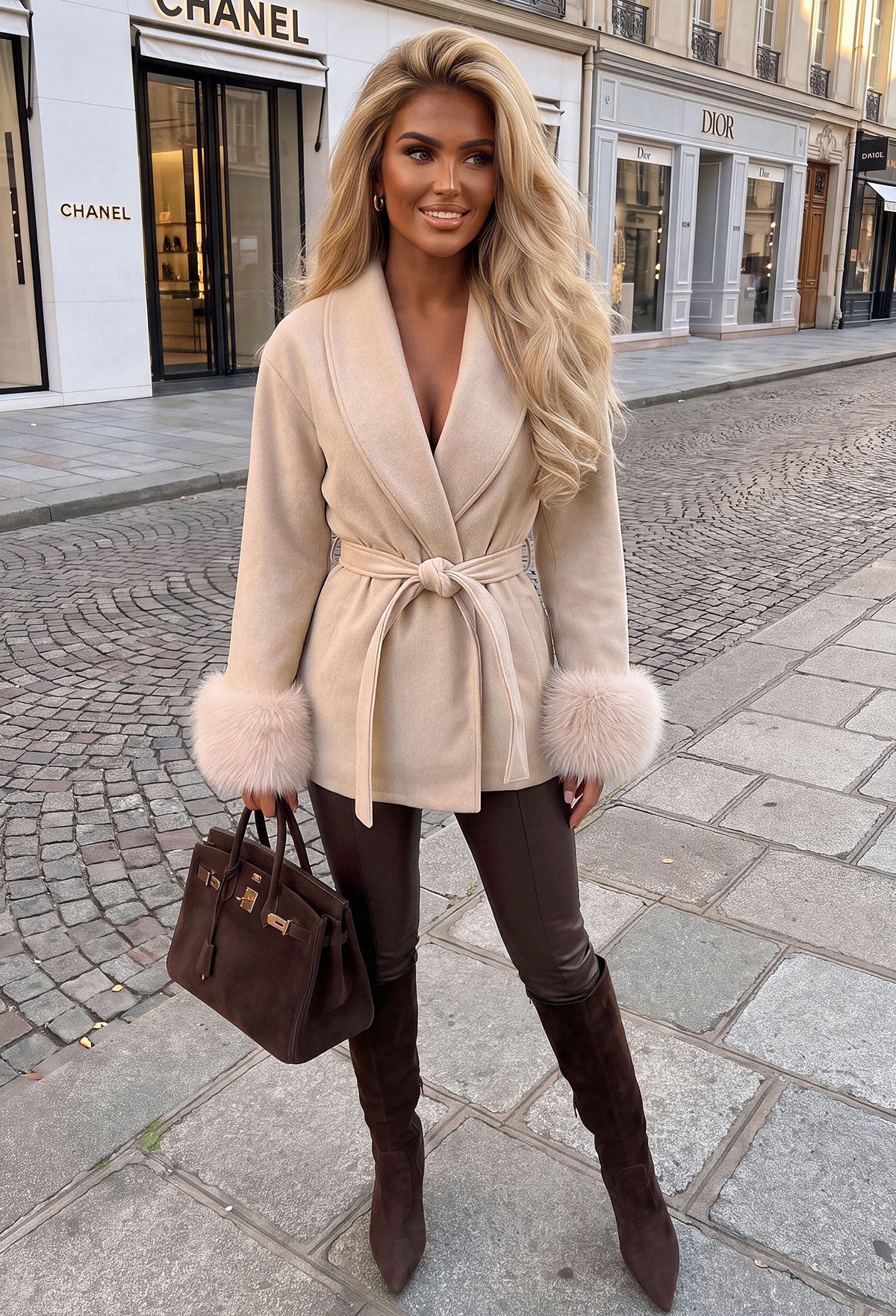 ariane-cream-fur-cuffed-jacket-1
