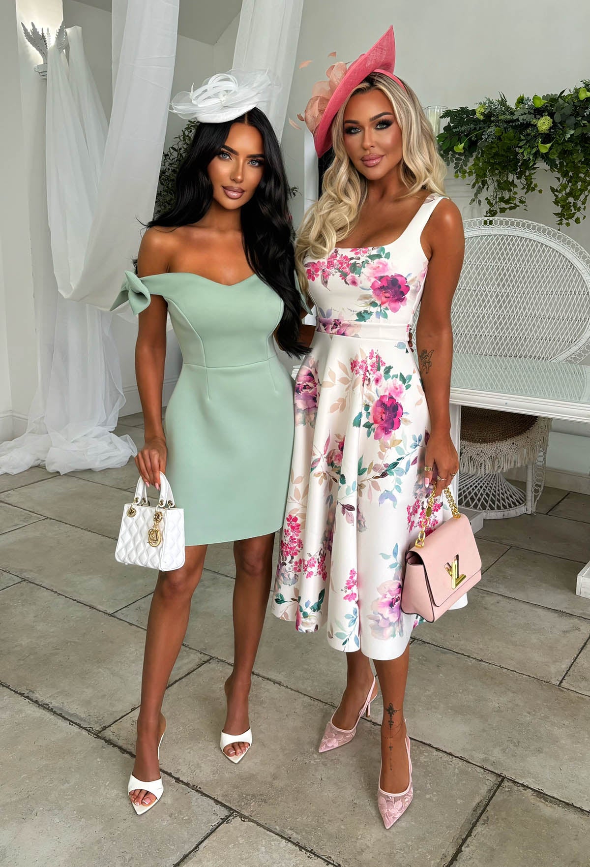 Bowed In Love Sage Bow Sleeve Mini Dress