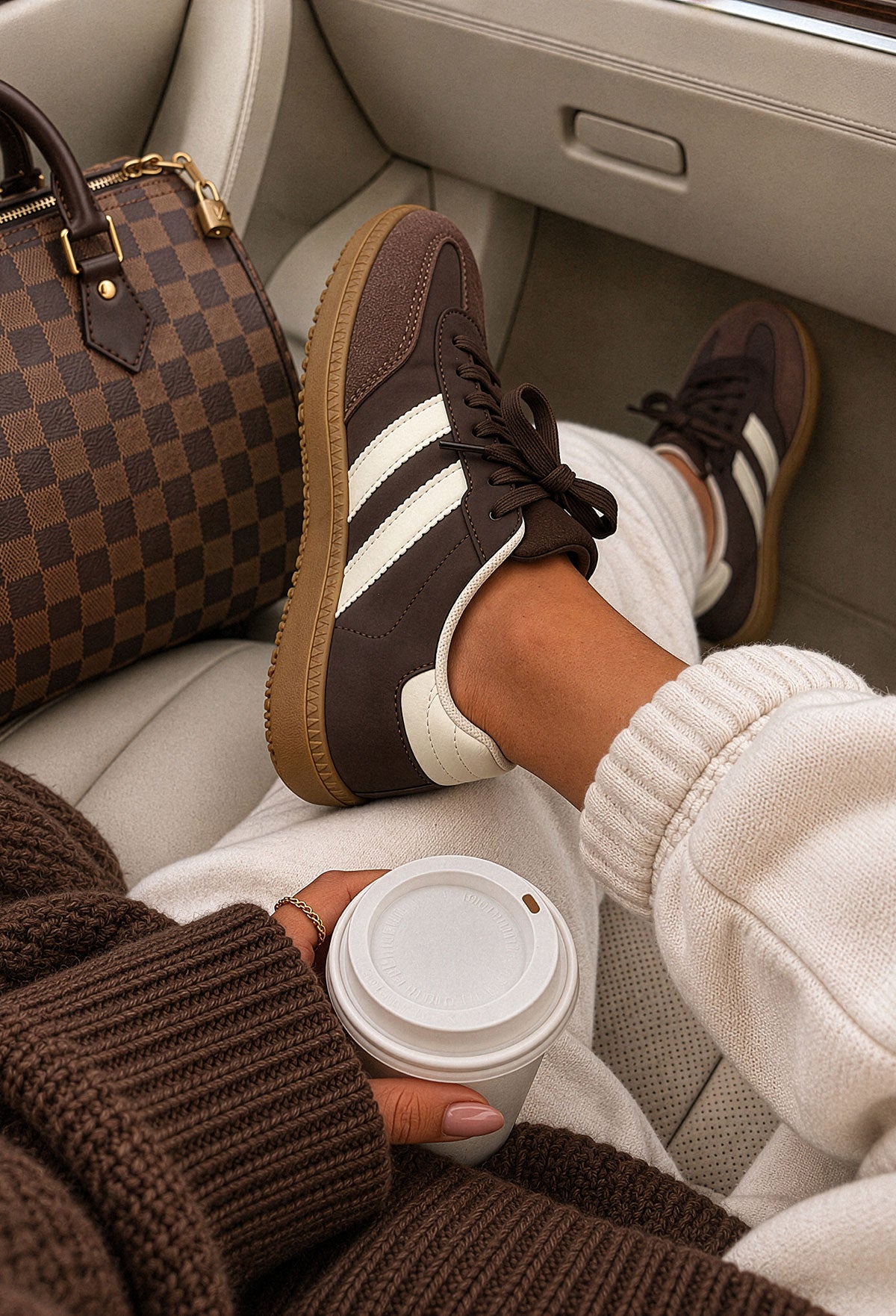 casual-desire-brown-stripe-trainers-1