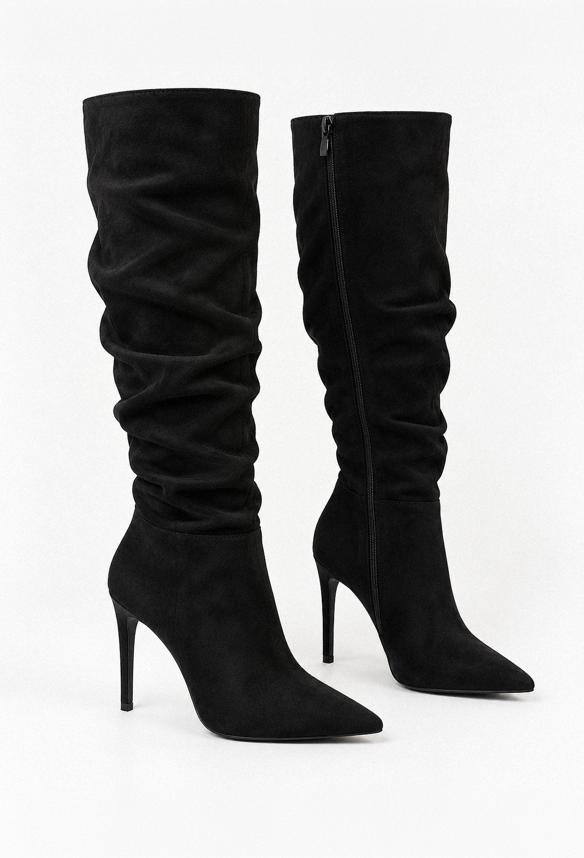 chic-step-black-ruched-faux-suede-high-knee-heel-boot-2