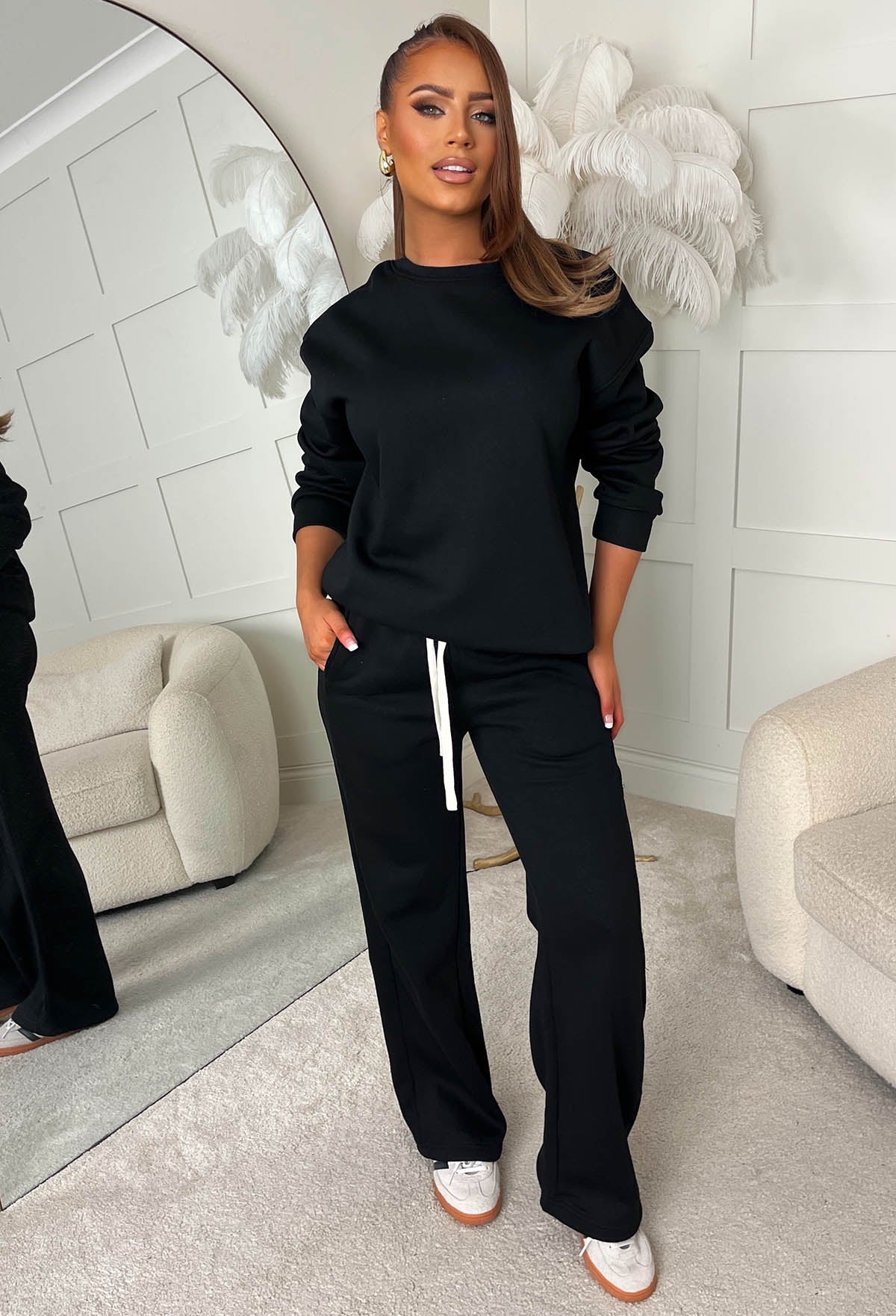 Chill Mode Black Loungewear Co-Ord Set