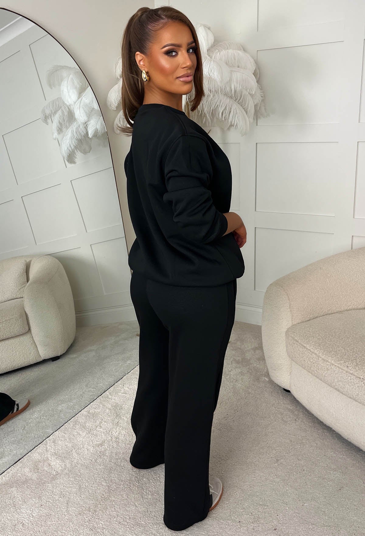 Chill Mode Black Loungewear Co-Ord Set