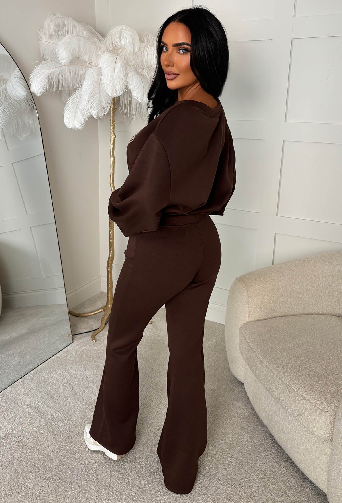 Easy Does It Chocolate Brown Los Angeles Lounge Co-Ord Set