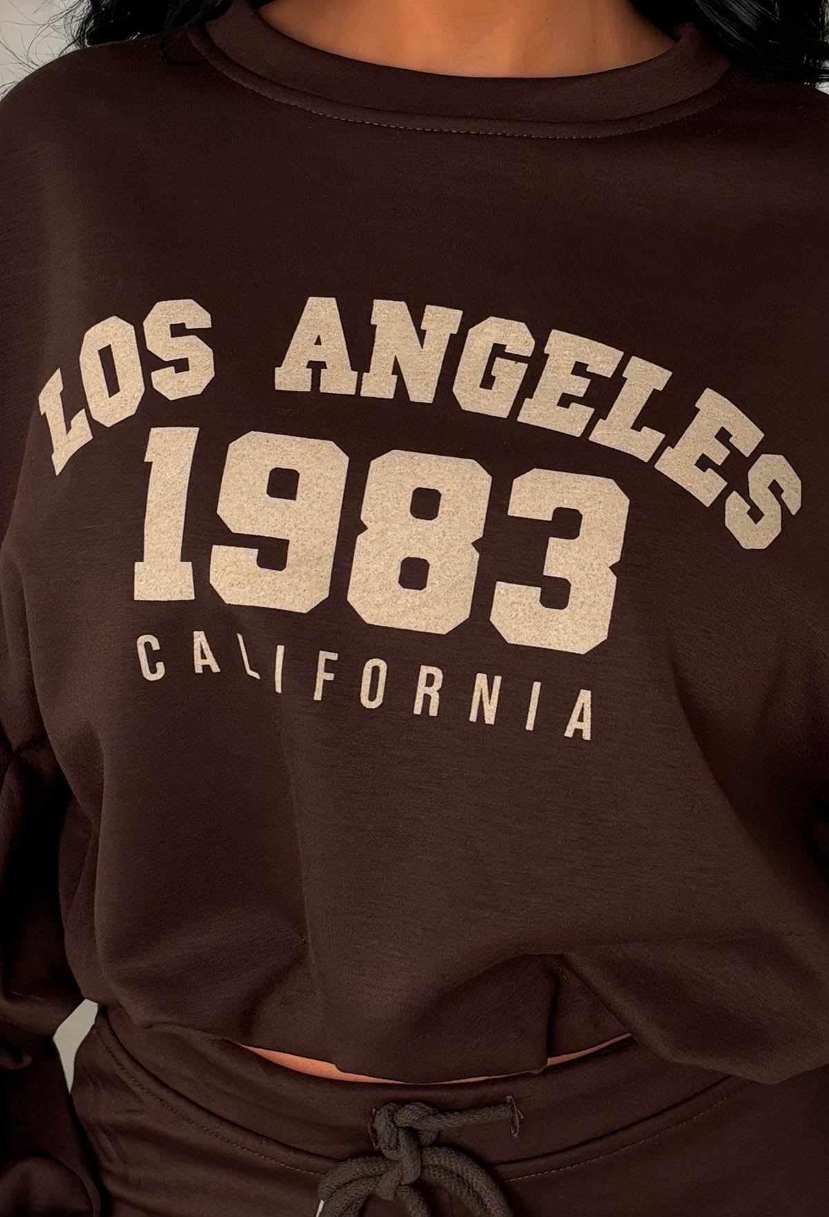 Easy Does It Chocolate Brown Los Angeles Lounge Co-Ord Set