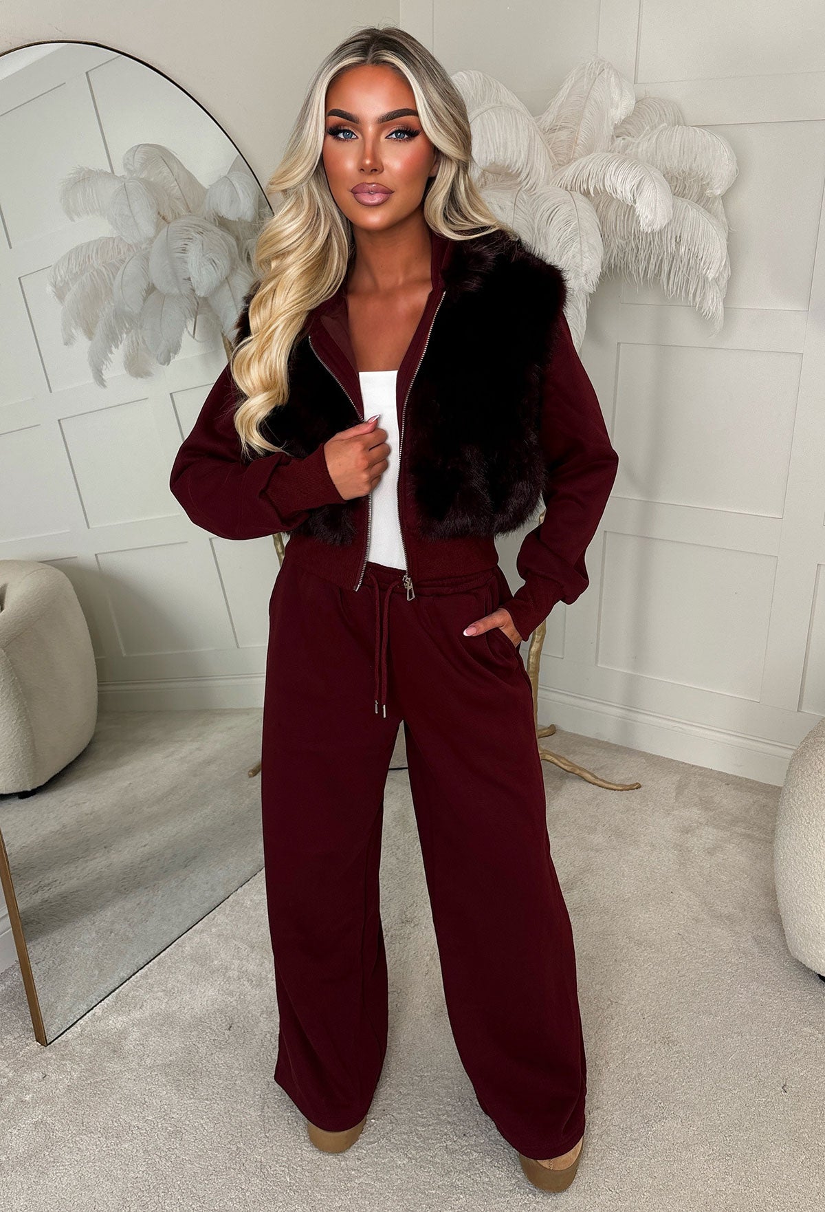 emma-burgundy-fur-zip-jacket-&-joggers-lounge-co-ord-1