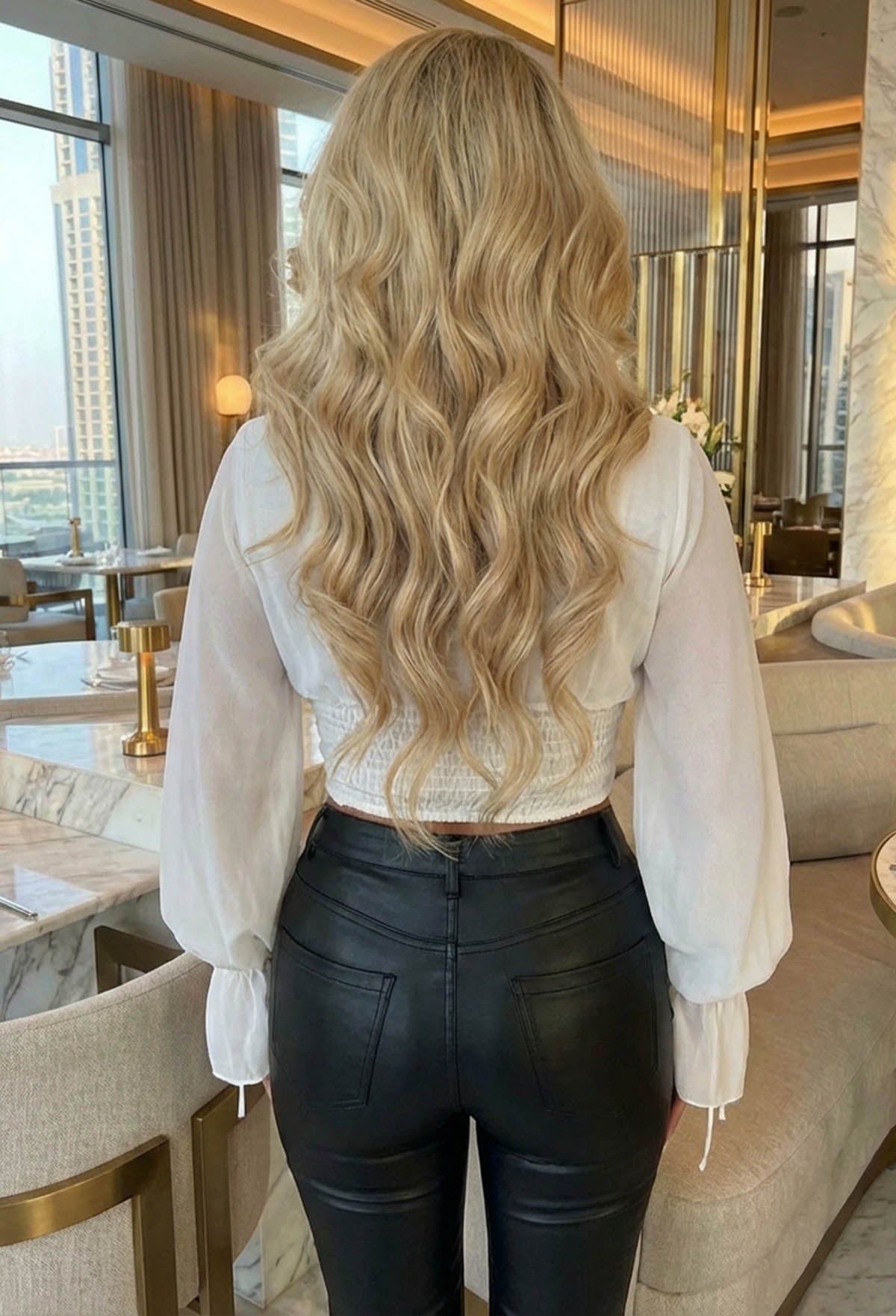 Ethereal Ease White Mesh Corset Style Top