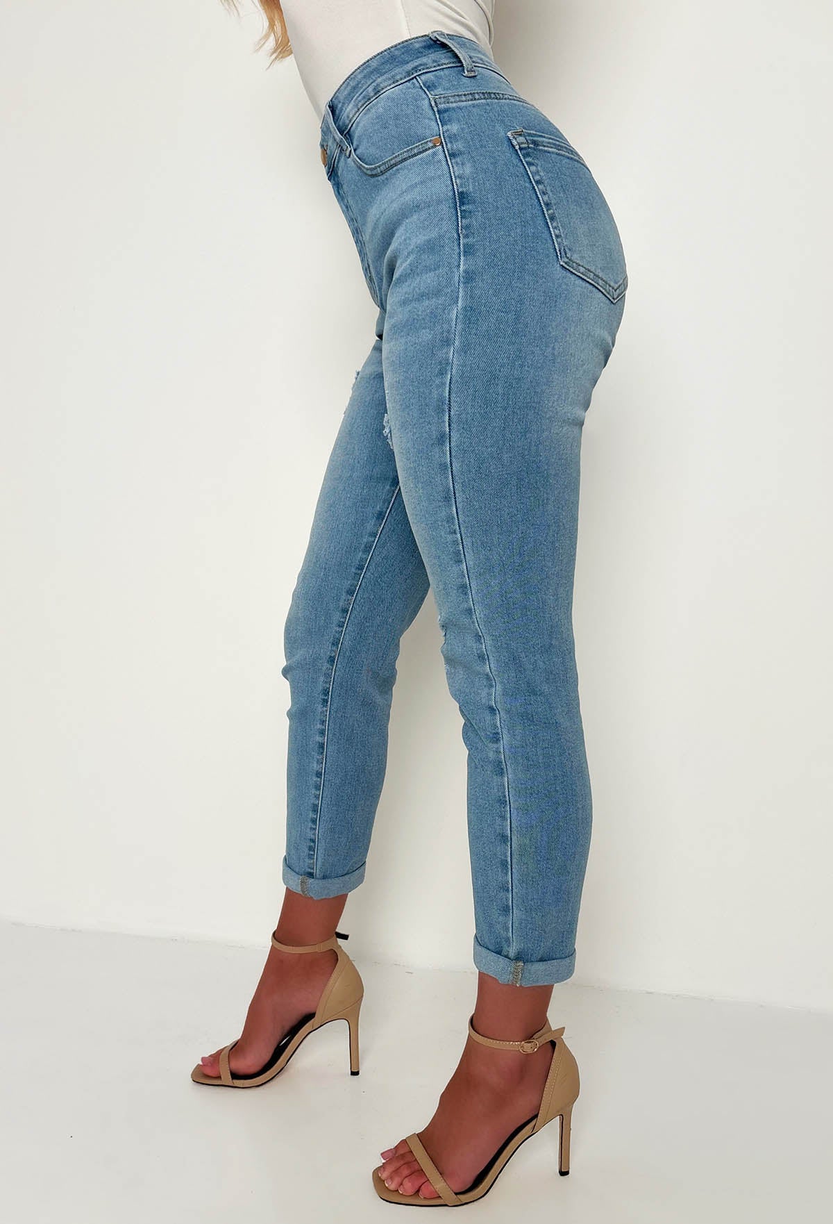Blue Distressed Jeans