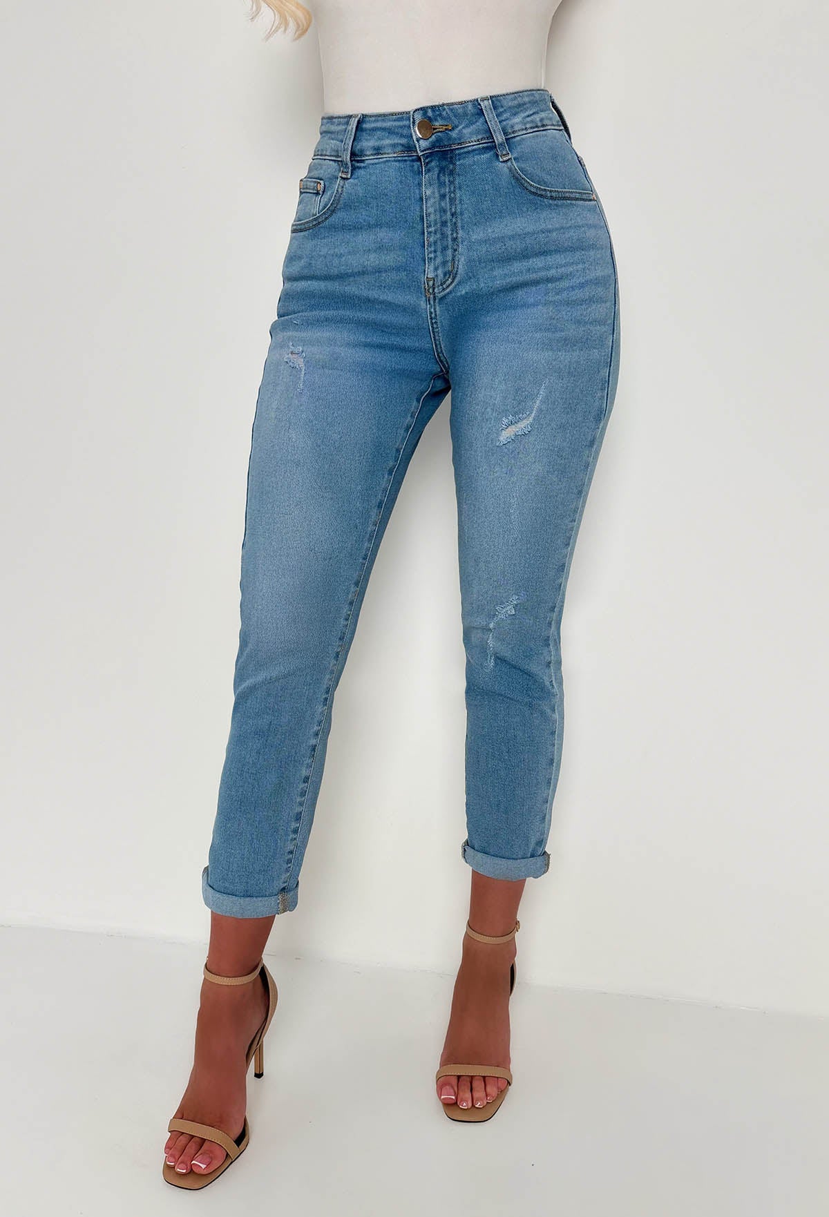 Blue Distressed Jeans