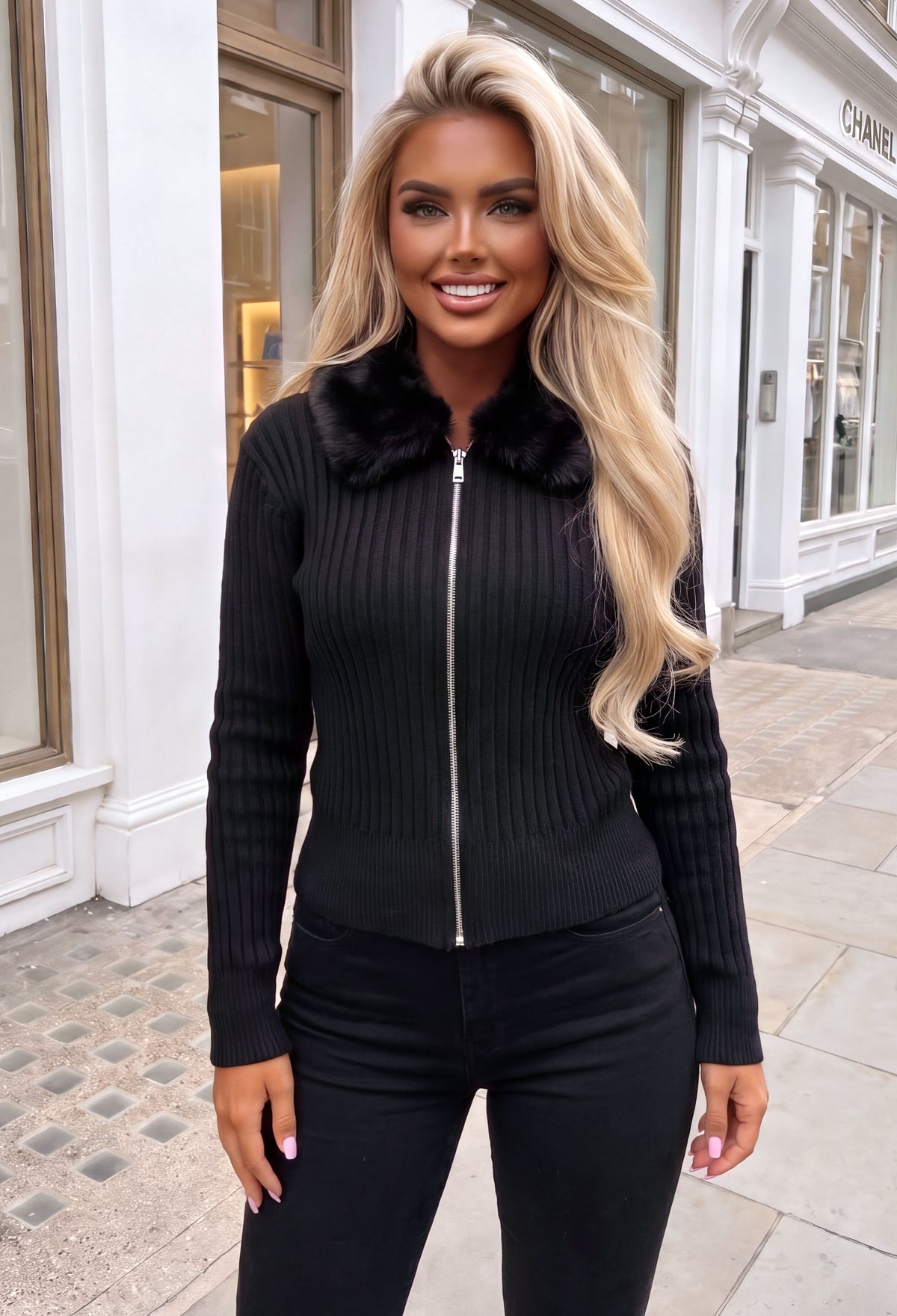 fifi-black-fur-collar-knitted-zip-top-2
