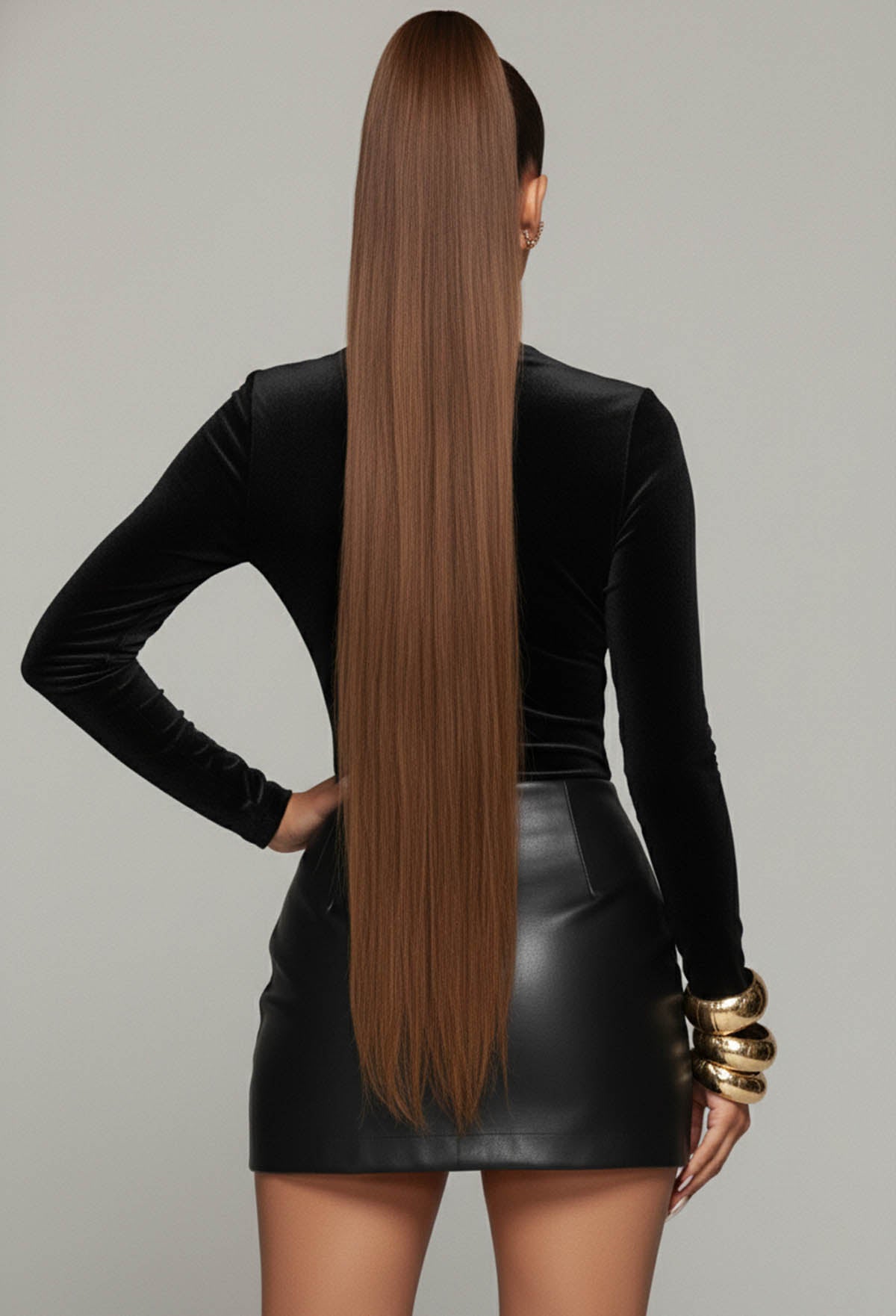 Heart Of Gold Black Velvet Top With Gold Buckles