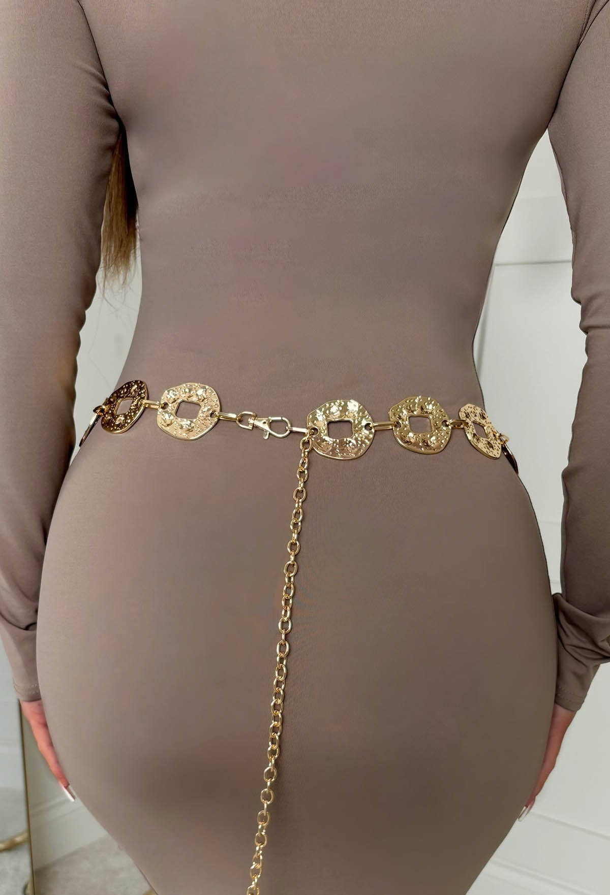 Hollywood Glow Gold Chain Belt