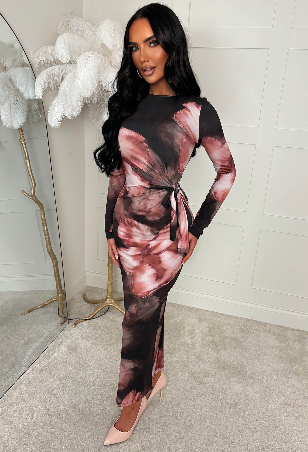 I'm Tied Up Multi Tie Side Midaxi Dress