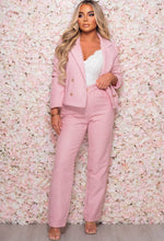 Paris Romance Pink Tweed Cropped Jacket Suit