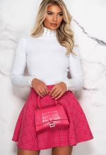 Everything Expensive Pink Tweed Pocket Mini Skirt