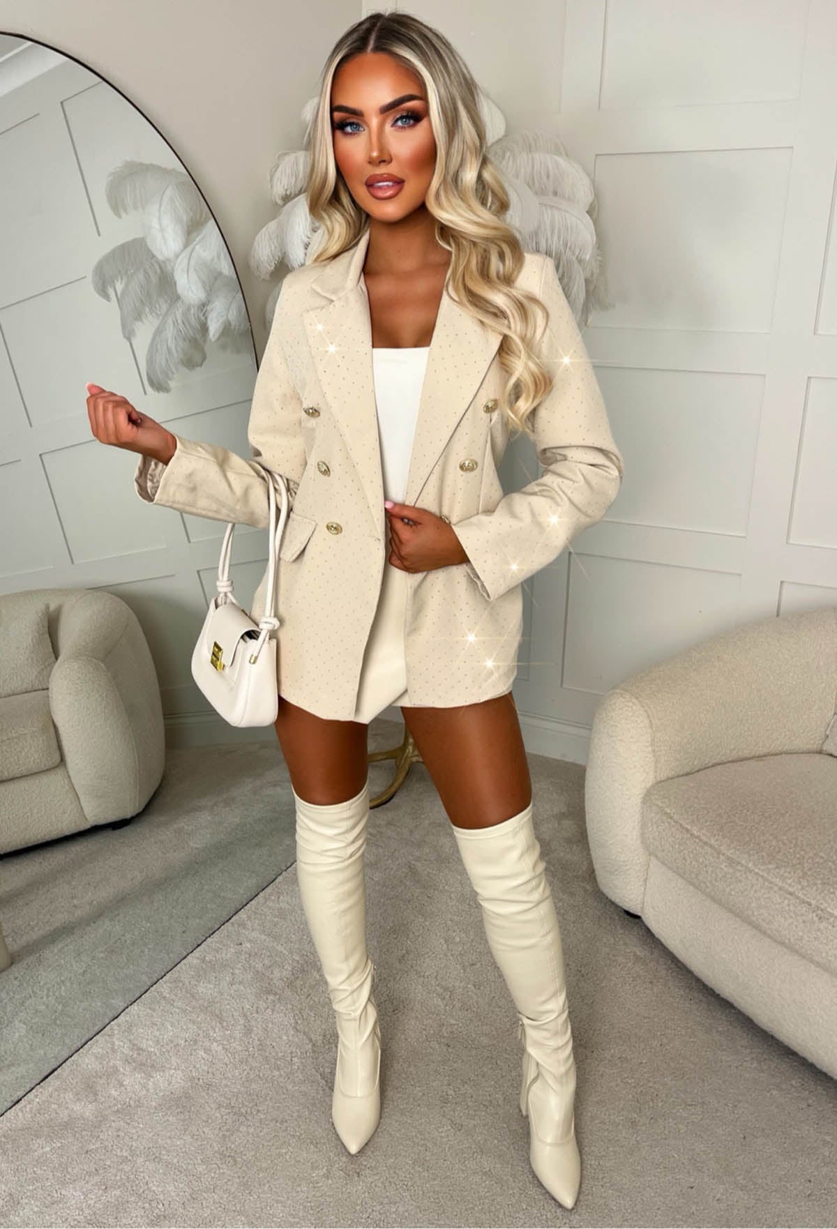 Level Up Cream Hot Fix Blazer