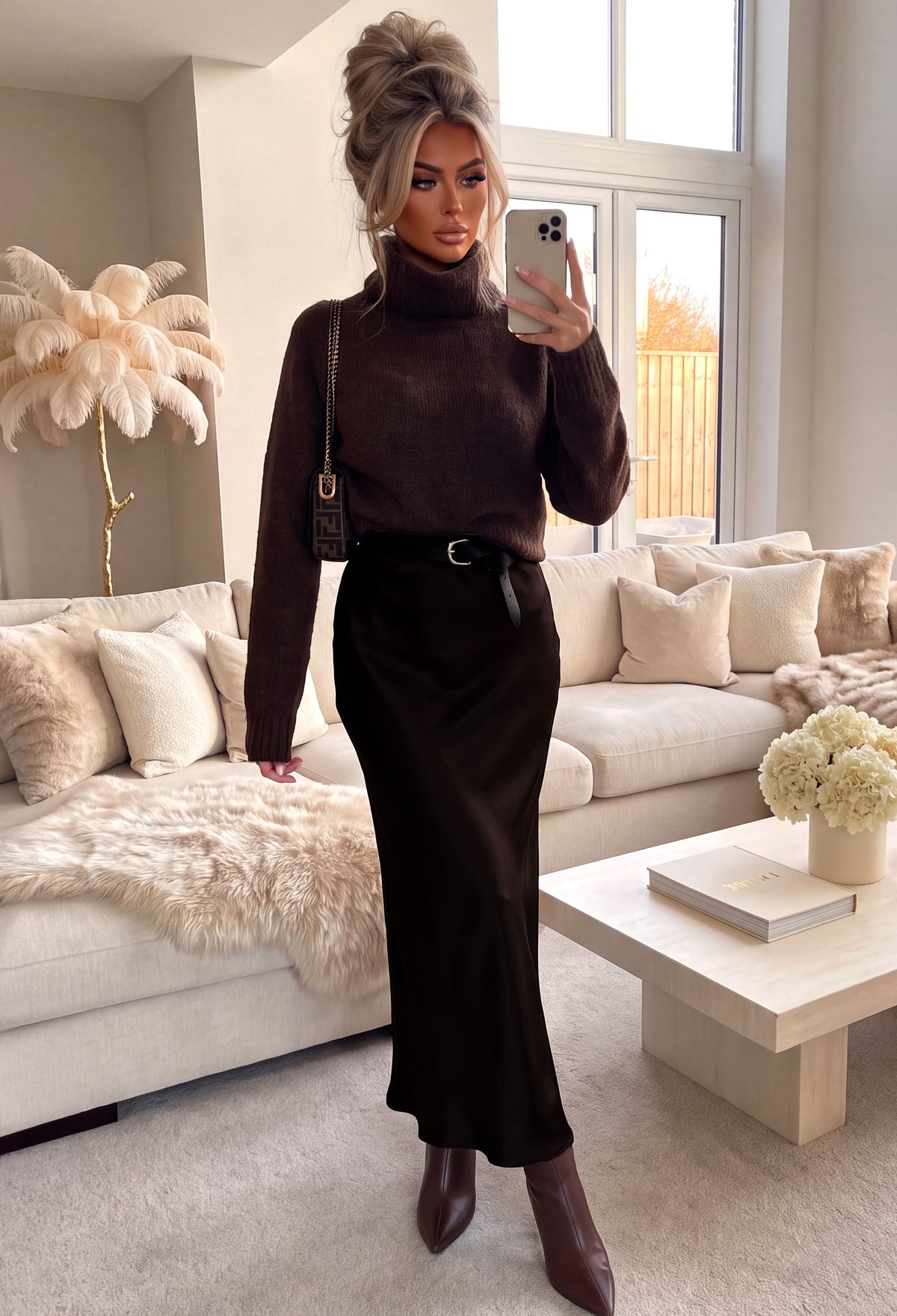 lucky-pick-chocolate-brown-choc-satin-a-line-midaxi-skirt-1
