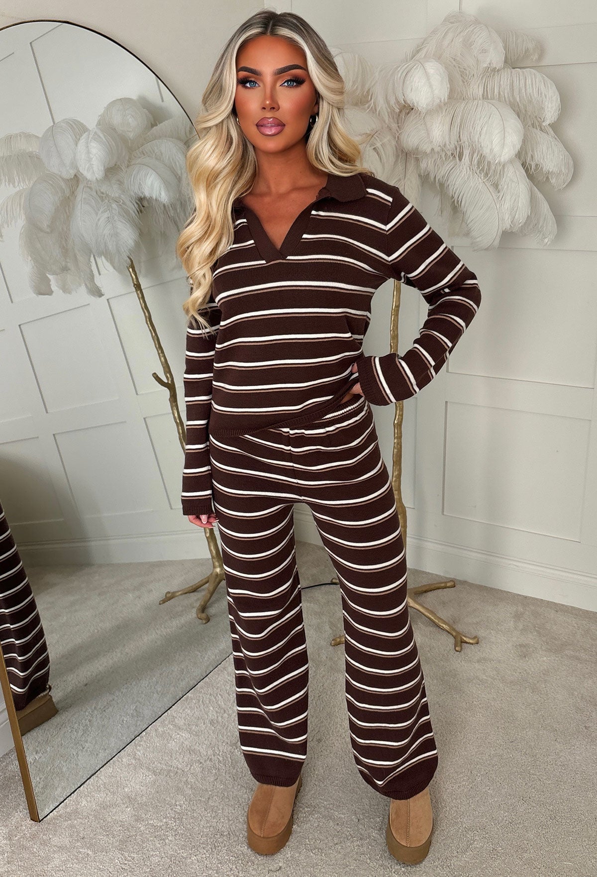 mabel-chocolate-brown-stripe-knitted-collar-jumper-3