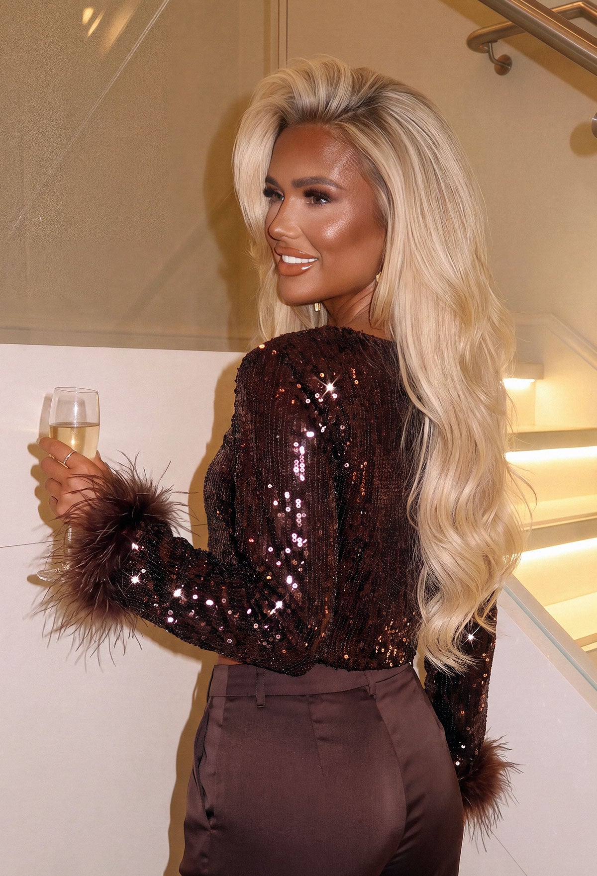 mimi-brown-sequin-faux-fur-cuffed-top-3
