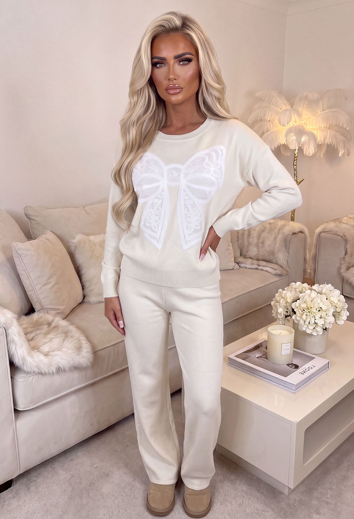 nelly-beige-bow-knitted-jumper-&-trouser-lounge-co-ord-2