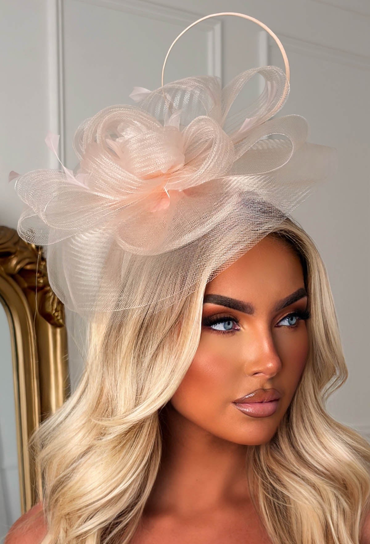 Petal Muse Light Pink Floral Detail Fascinator