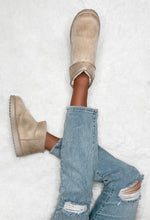 Keeping You Warm Cream Faux Fur Lined Faux Suede Boots