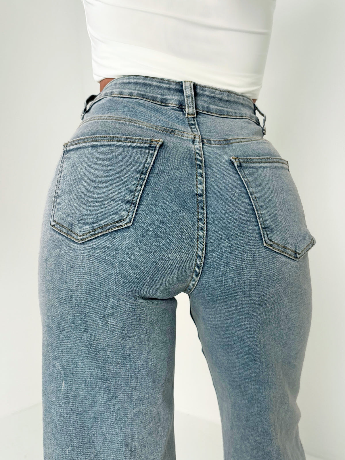 Red Flared Jeans