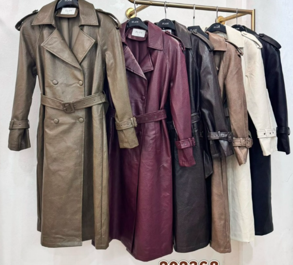 saira-black-faux-leather-belted-trench-coat-2