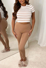 Everyday Essential Taupe Stretch High Waisted Leggings