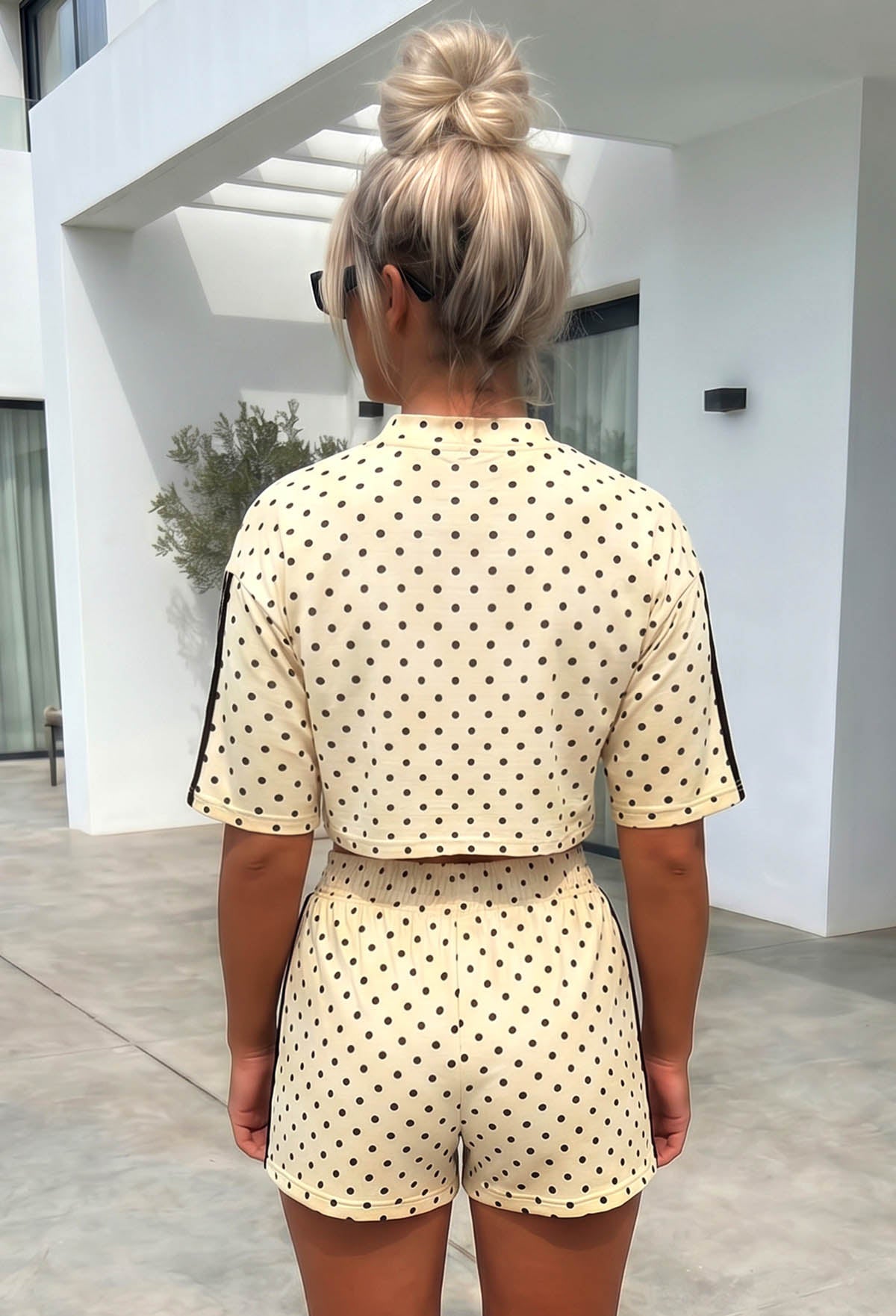 Soft Departure Yellow Polka Dot Lounge Co-Ord Set