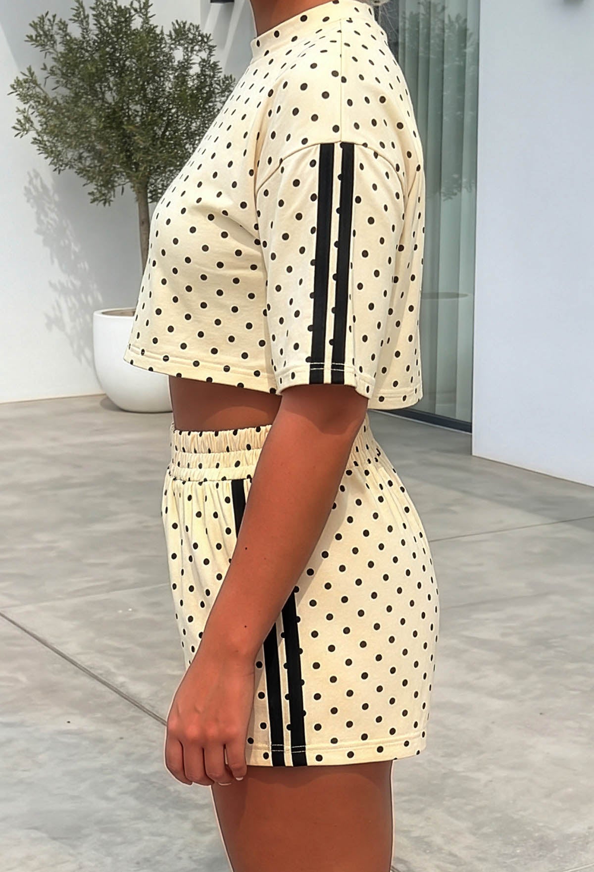 Soft Departure Yellow Polka Dot Lounge Co-Ord Set