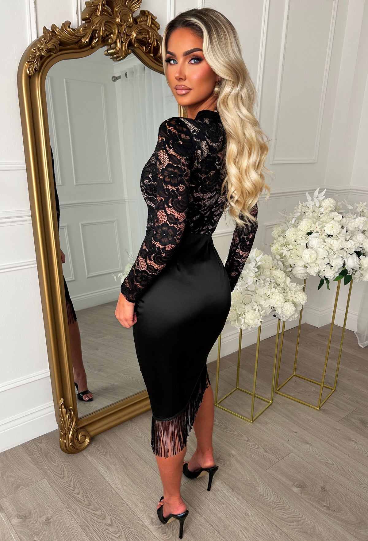 sweetest-escape-black-satin-midi-tassle-skirt-2