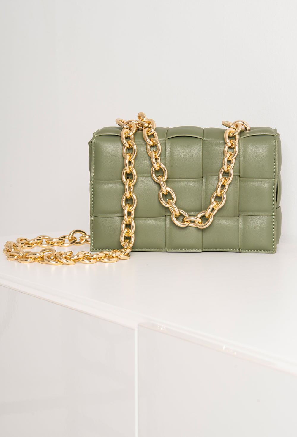 Bound To You Green Cross Body Chain Bag Pink Boutique Pink Boutique UK