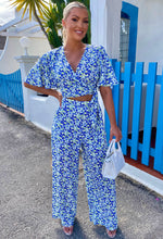 Blue Floral Ditsy Print Co-Ord