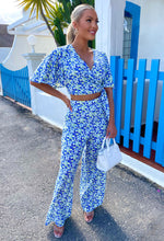 Blue Floral Print Co-Ord