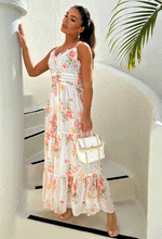 White Floral Cami Maxi Dress